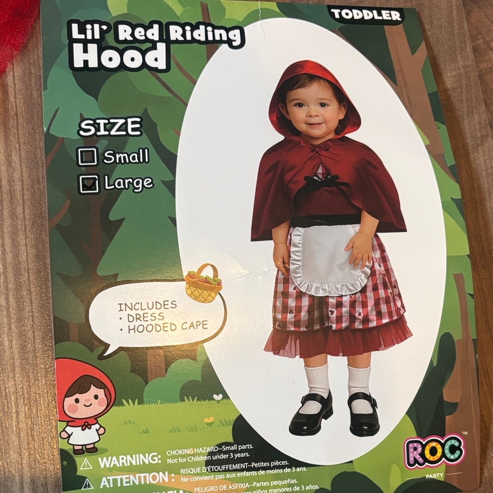 Toddler 2t Lil’ Red Riding Hood costume